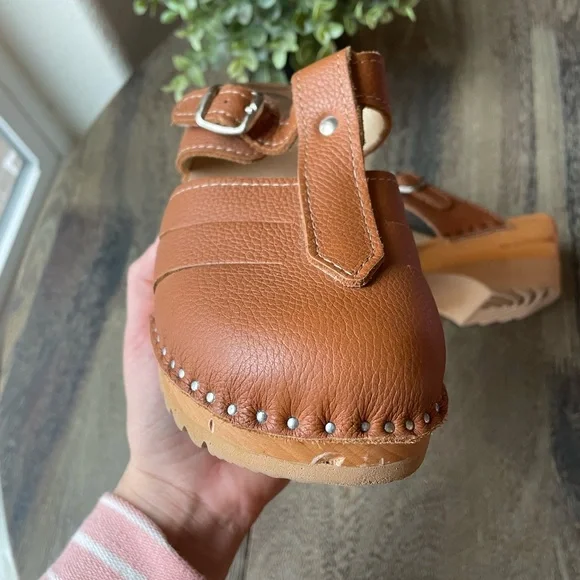 Troentorp | Leather Swedish Clogs | Size 37 - Picture 7 of 15